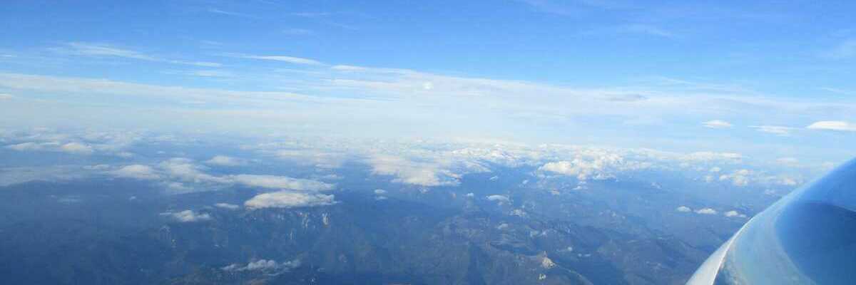 Flugwegposition um 06:07:33: Aufgenommen in der Nähe von Gemeinde Schwarzau im Gebirge, Österreich in 3839 Meter